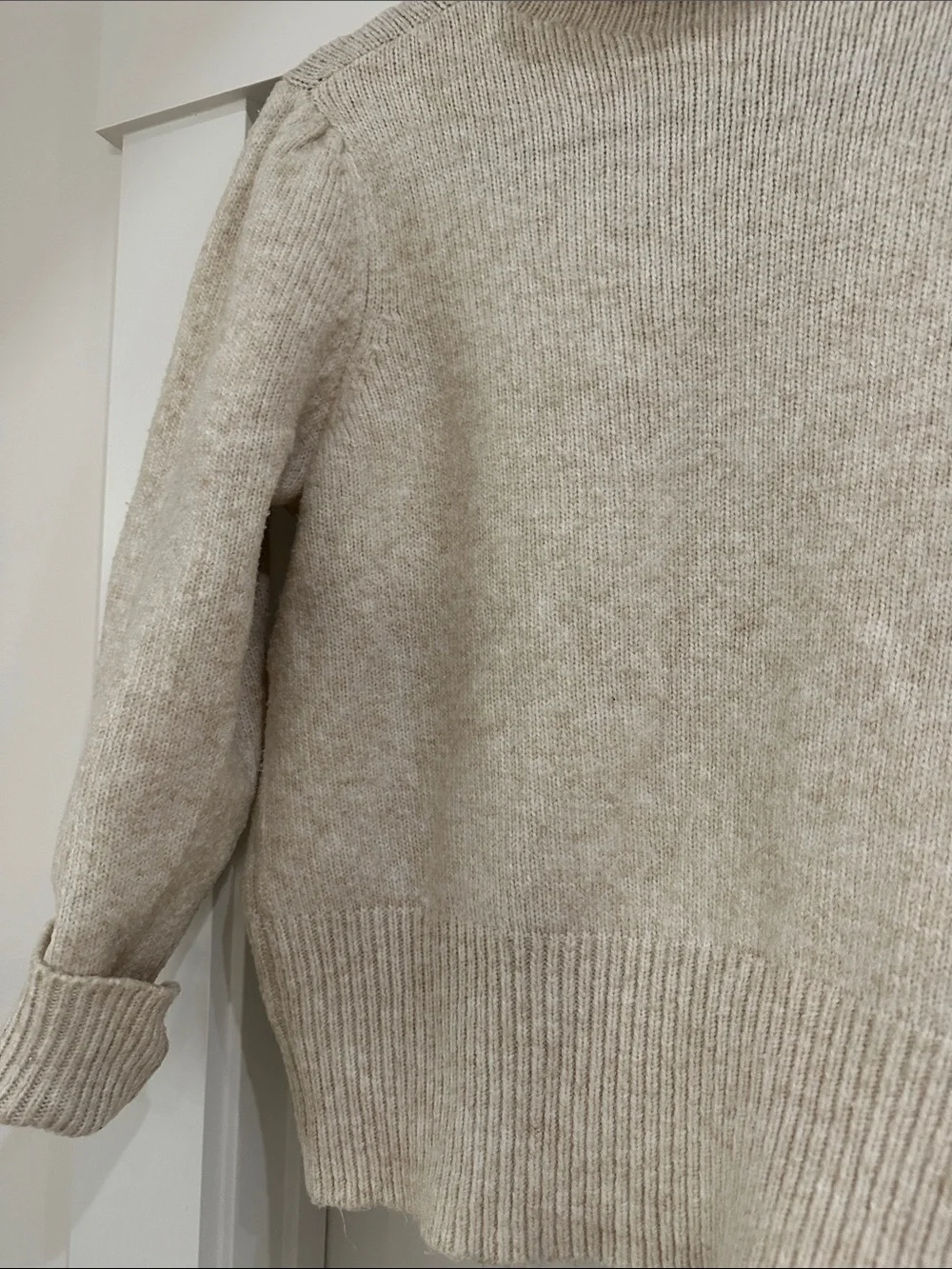 Neutral Mock Neck Cozy Knit Sweater
